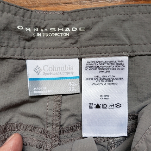 Columbia | Omni-Shade Convertible Outdoor Hiking Pants-Shorts | 42×32 - Picture 4 of 5